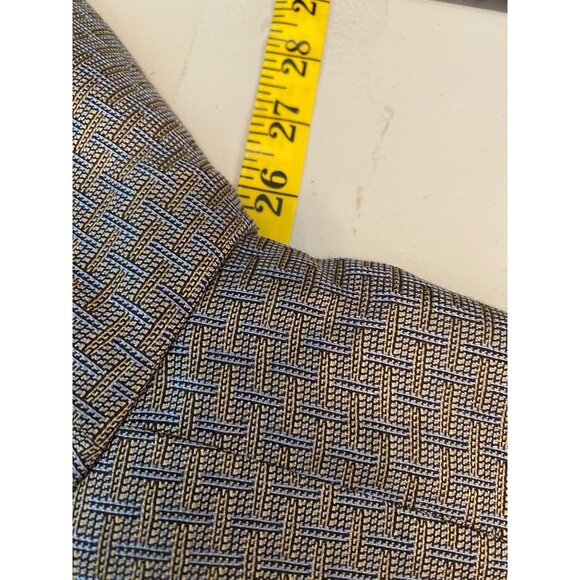 Cicchini Custom Clothier Mens Blazer Size Como Silk Wool Blend Tan & Gray 52R - Picture 9 of 13